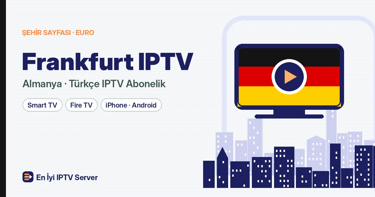 Frankfurt IPTV: Yoğun Tempoya Uygun Türkçe Yayın
